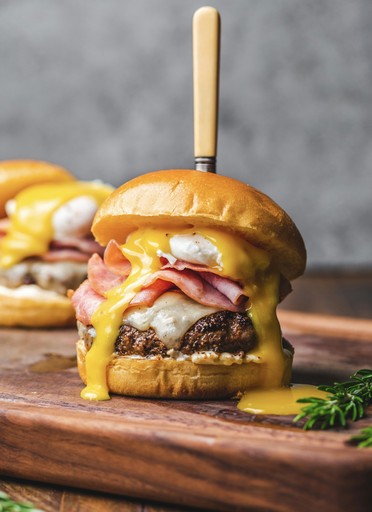 Fried egg burger