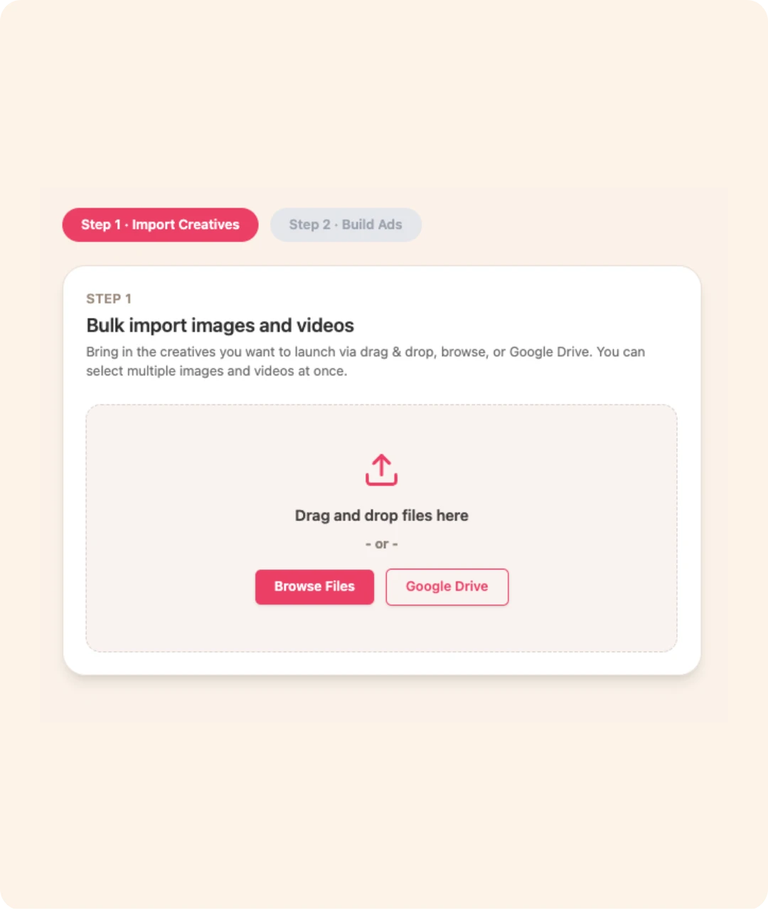 AdAmigo.ai - Bulk Ad Launcher - File Uploader