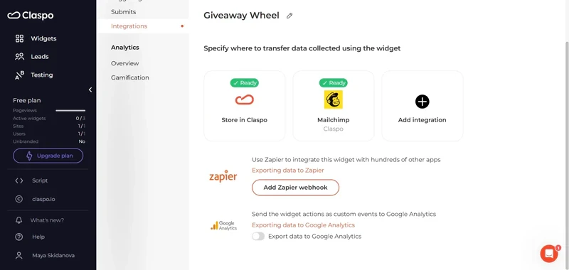 Widget-details-integrations