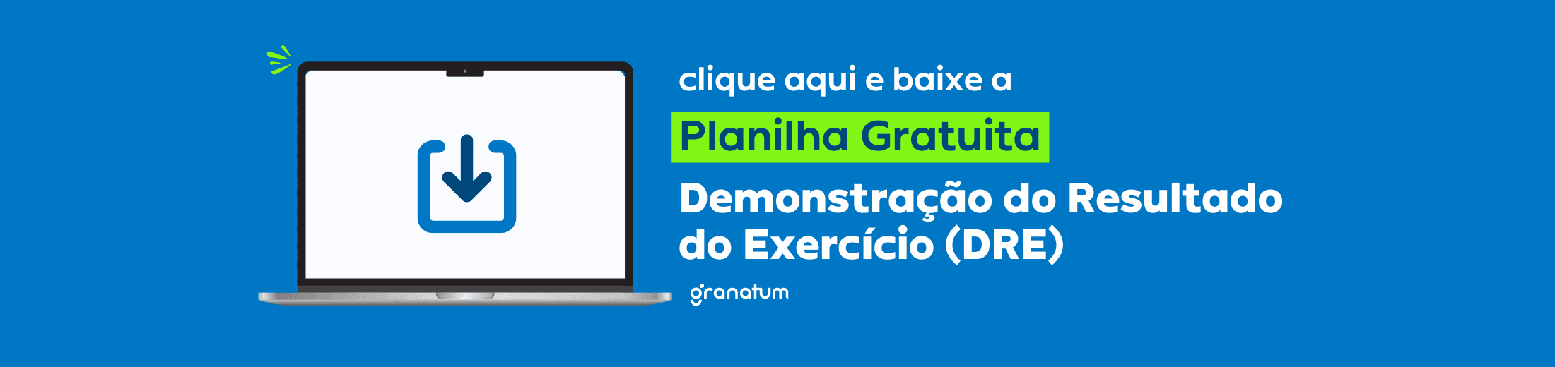 Planilha gratuita de DRE do Granatum.