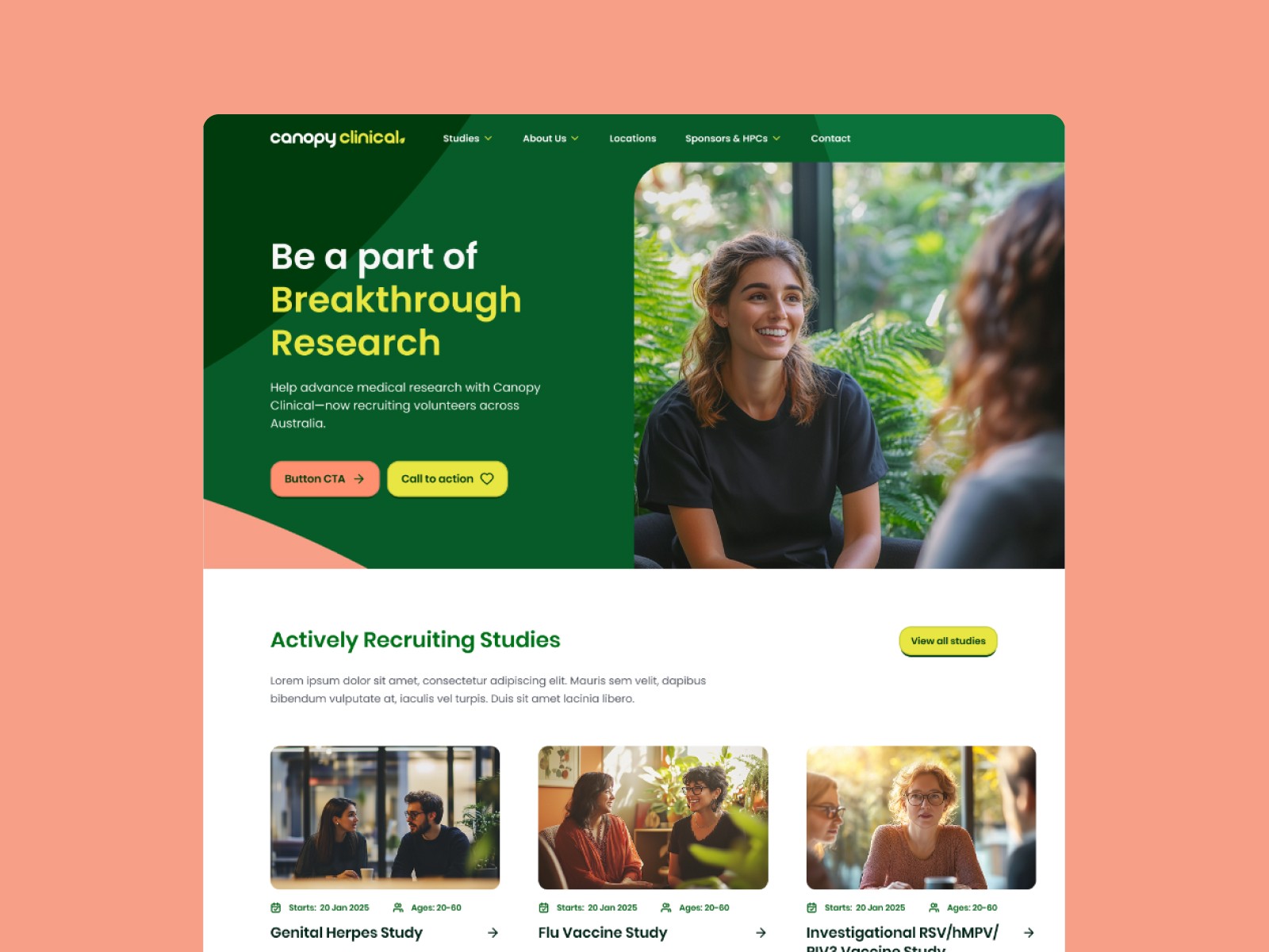 Banking Landing Page - Hero Section