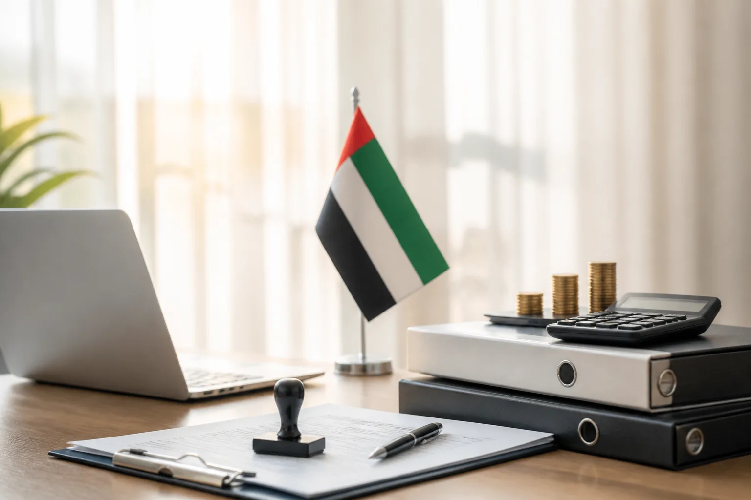 Business License and Corporate Tax beside a tax filing dashboard and a document checklist