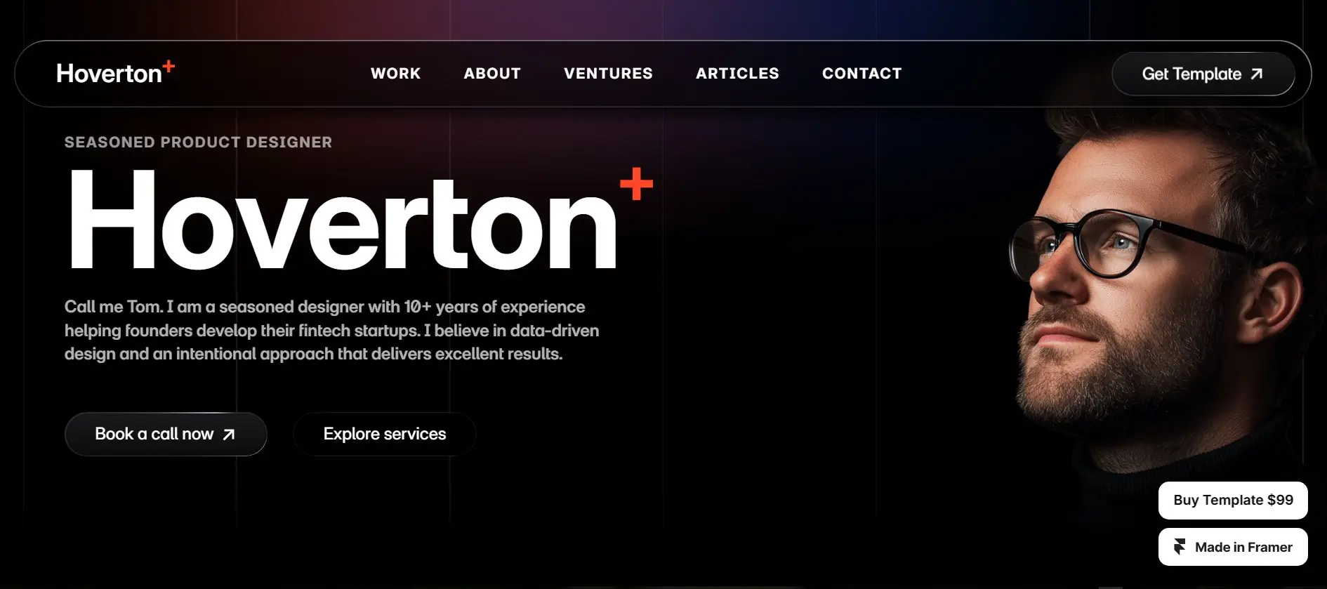 obsidianite framer blog template