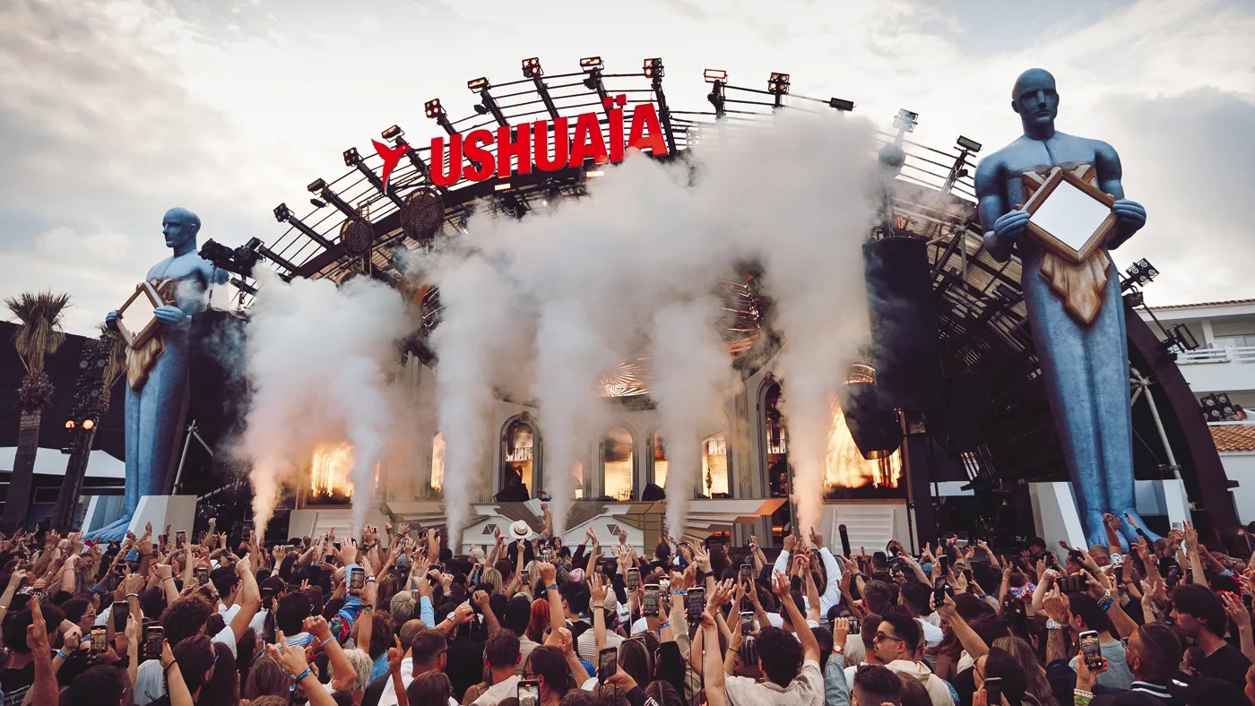 Tomorrowland residency at Ushuaïa Ibiza, Spain - 2025. Credits : The Night League