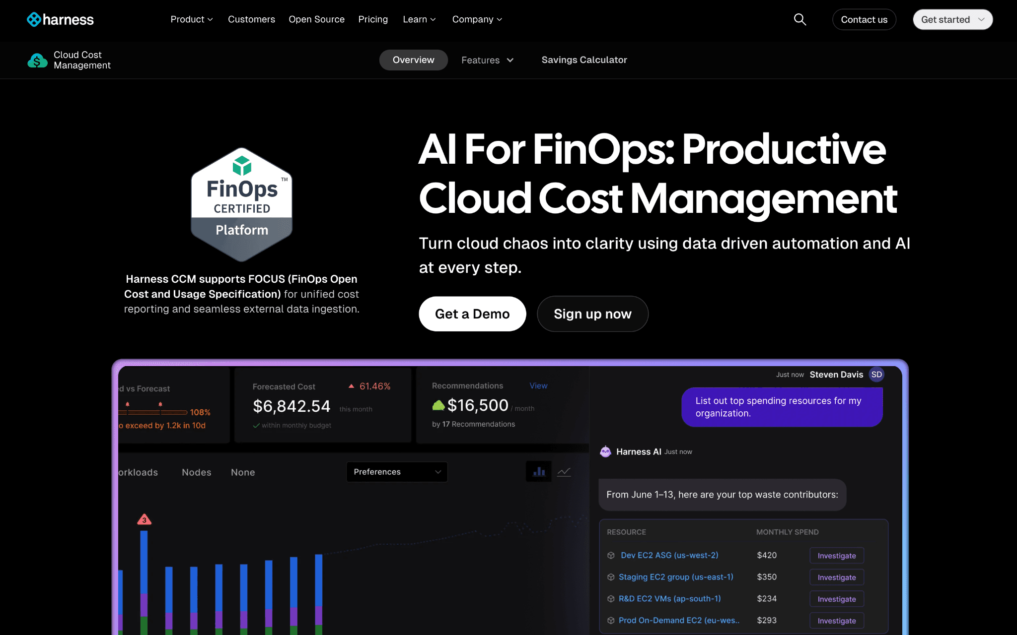 Harness Cloud Cost Management