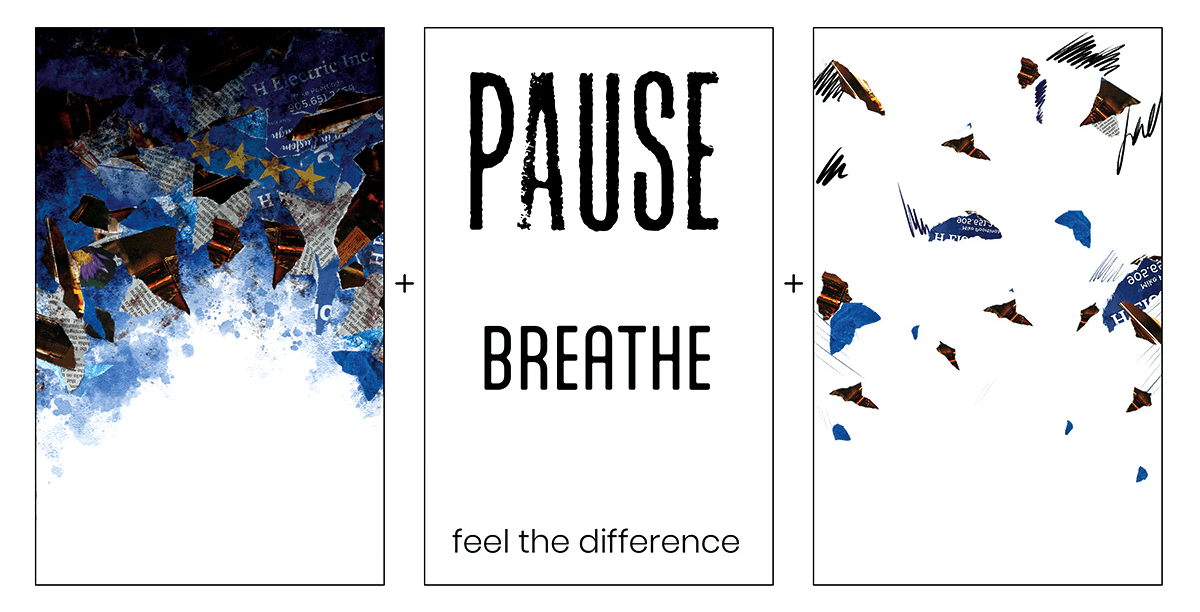 project split into layers: base, typography and top layer 