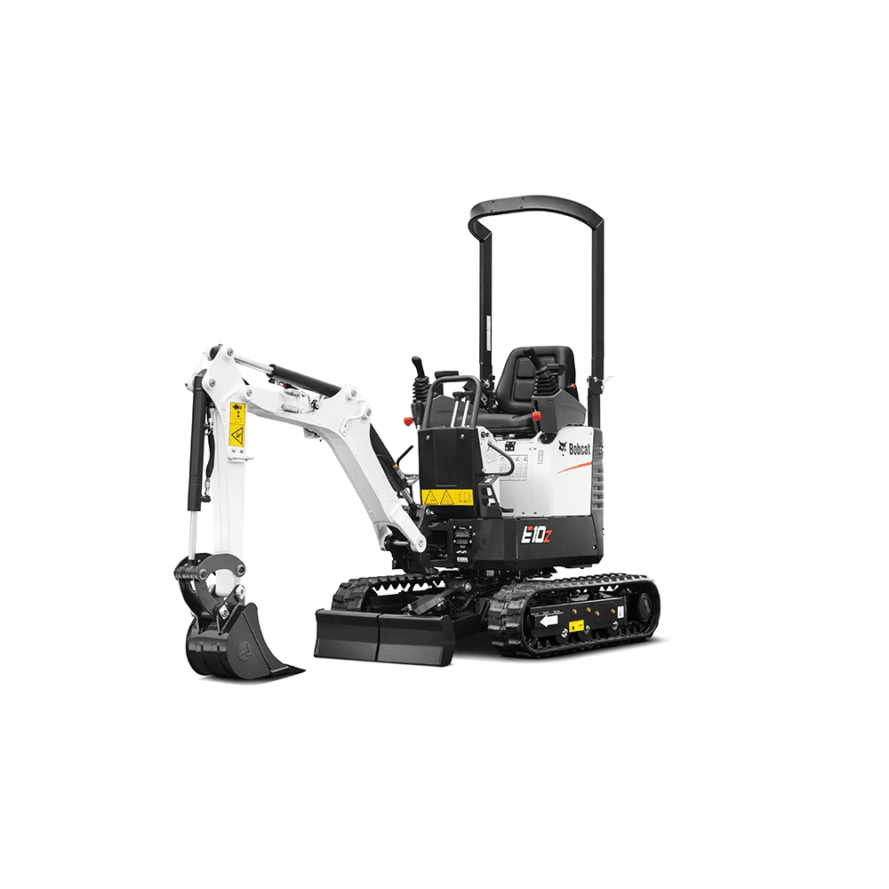 Bobcat E10 1-tonne mini excavator for hire, ideal for tight-access jobs