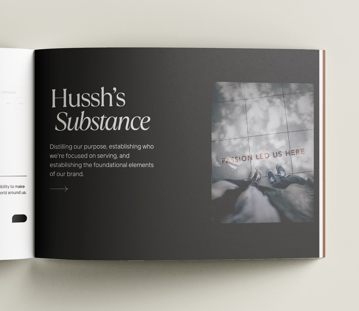mockup of brand book