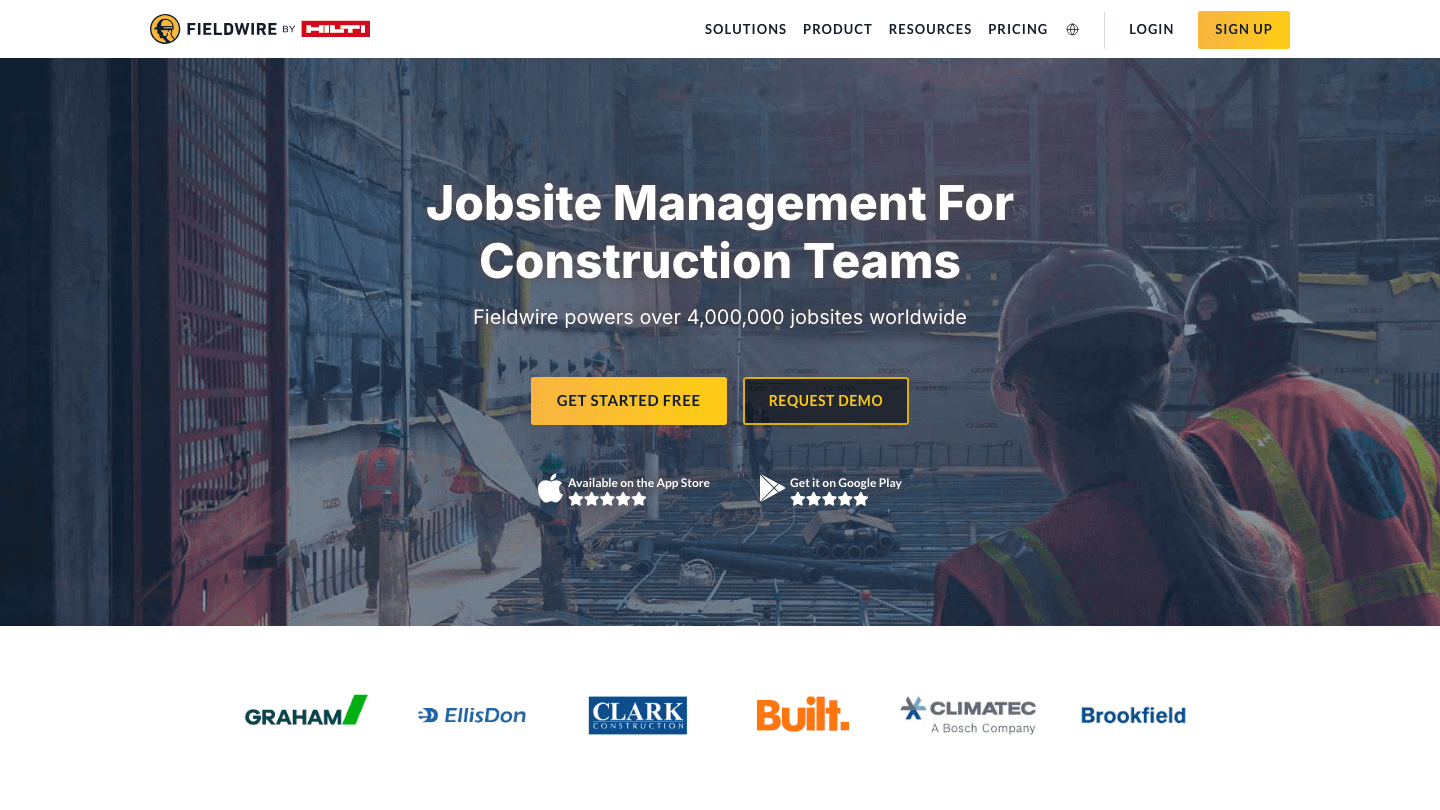 Fieldwire construction app screenshot