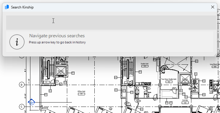 Materials from your library and tracked projects can now be searched and loaded using the Kinship add-in.