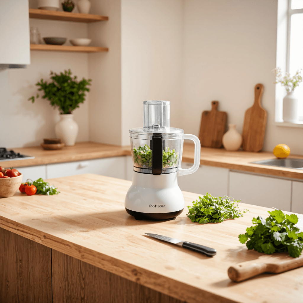 product photography of food processor