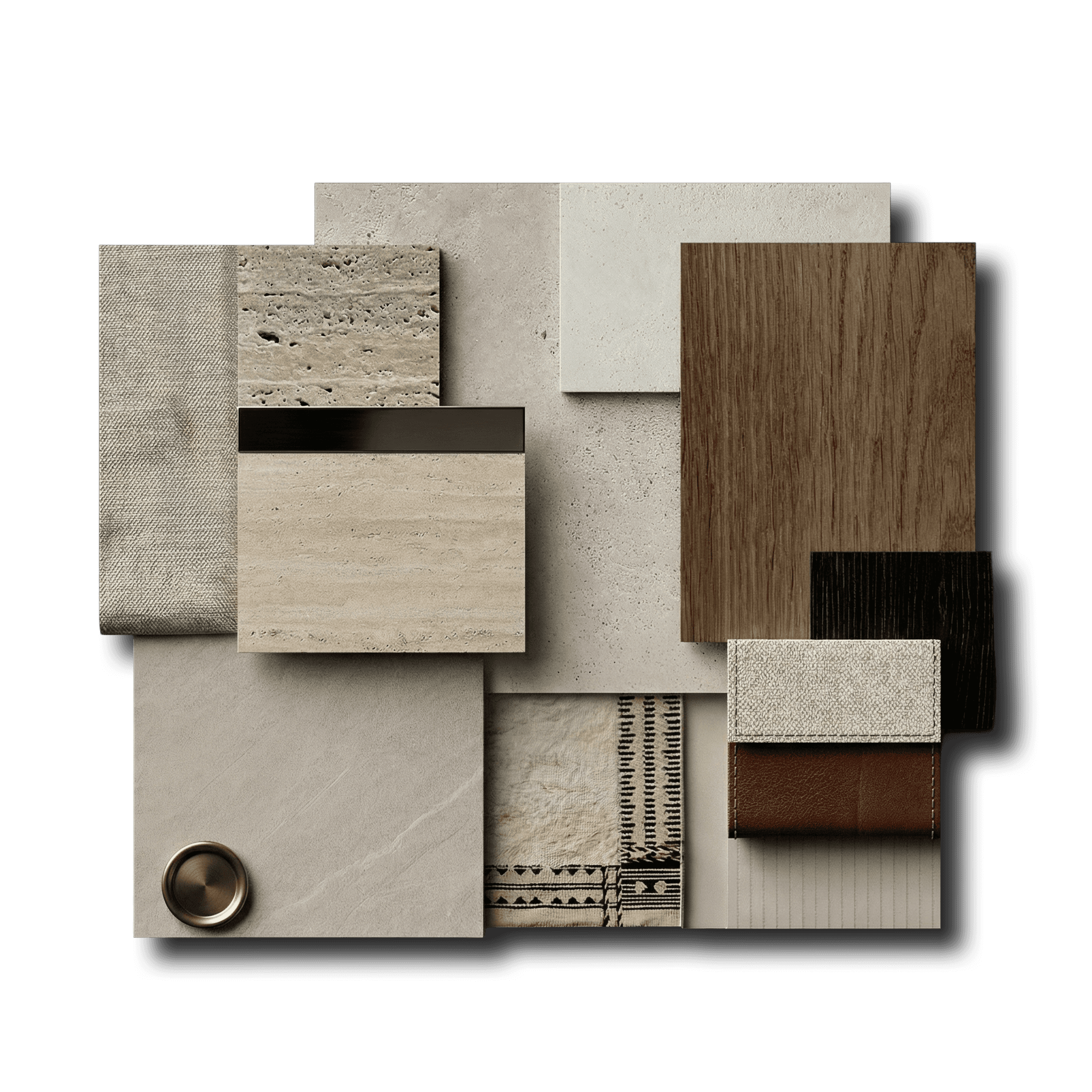 Interior render of a bedroom with a big window with a lattice