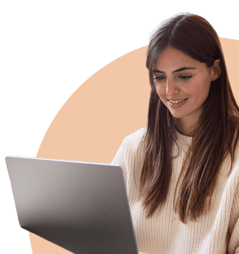 woman with laptop