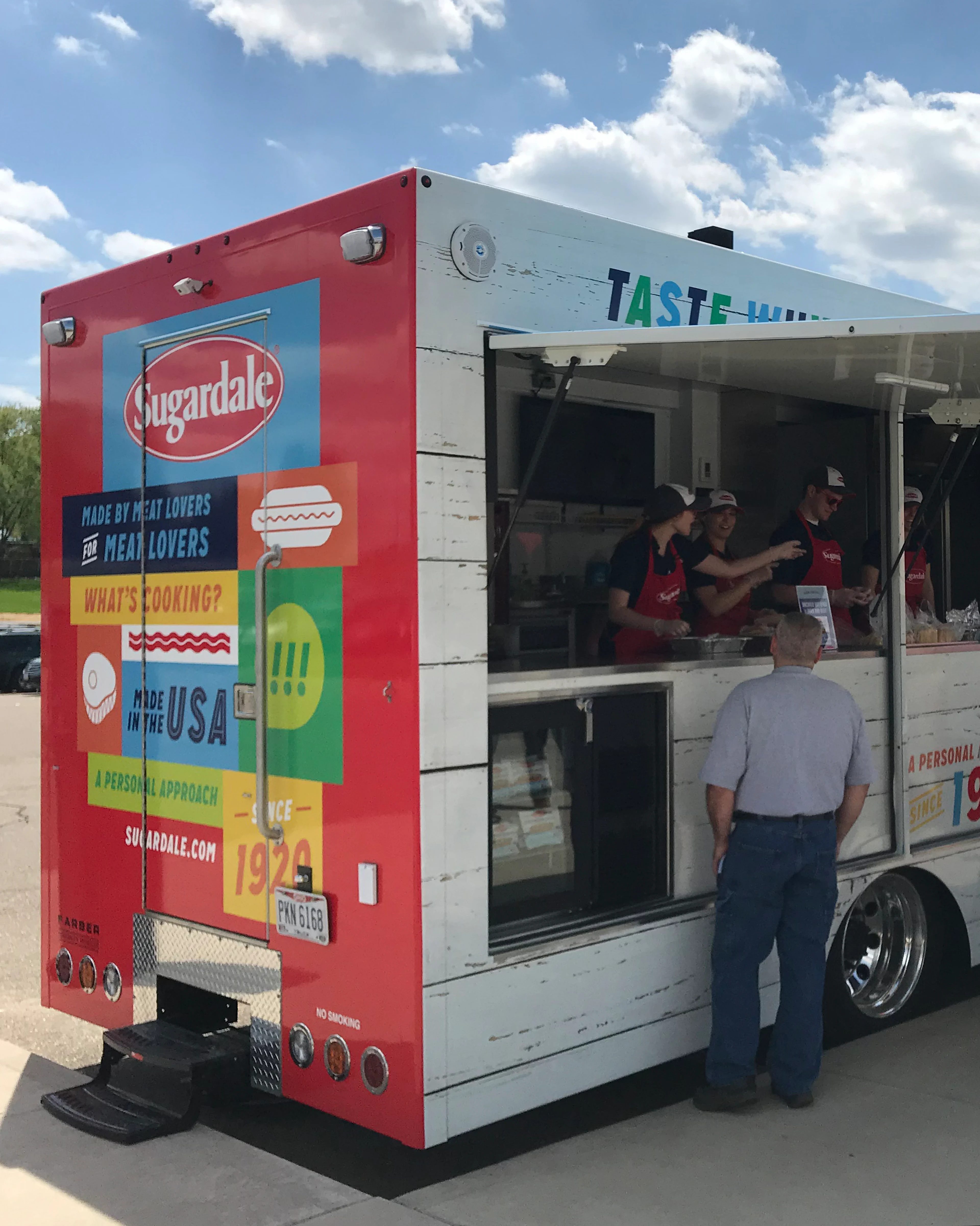The Sugardale food truck at a customer event