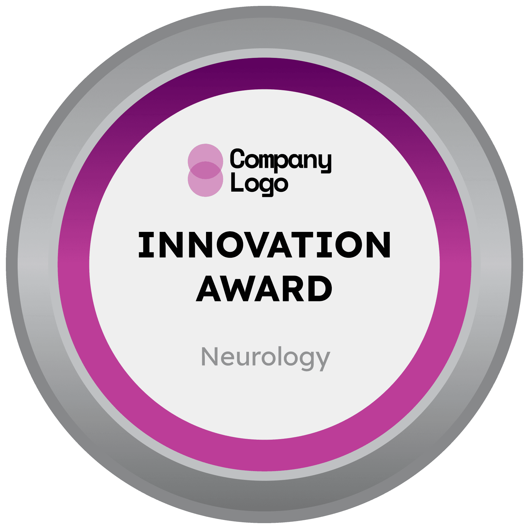 Wauld - Professional and layered pink achievement badge icon