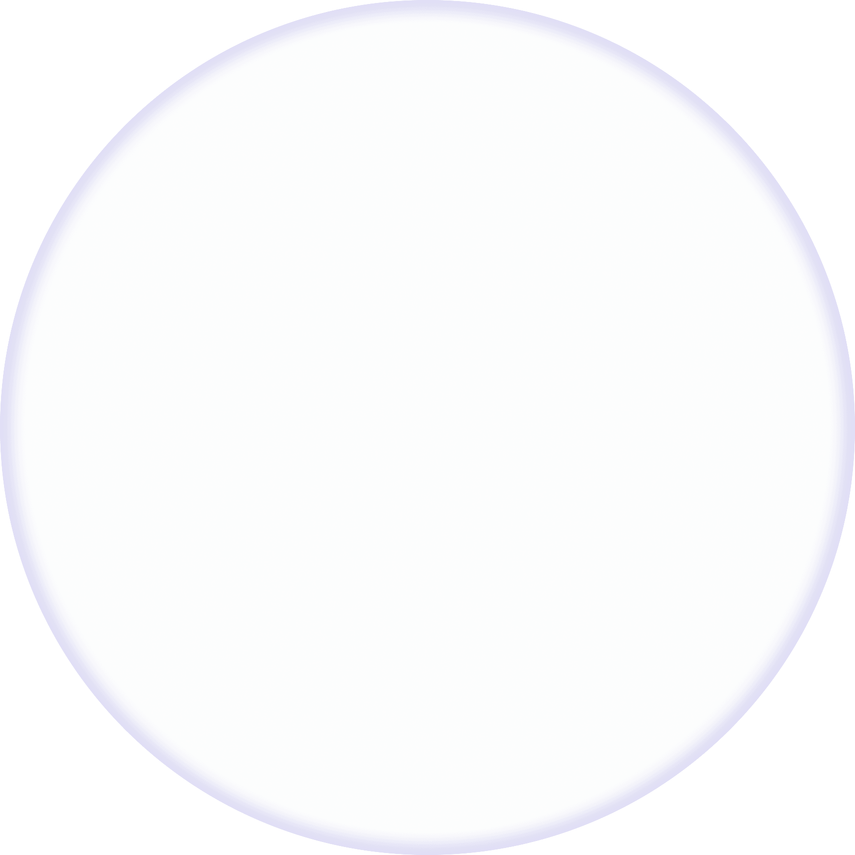 Soft violet gradient circle