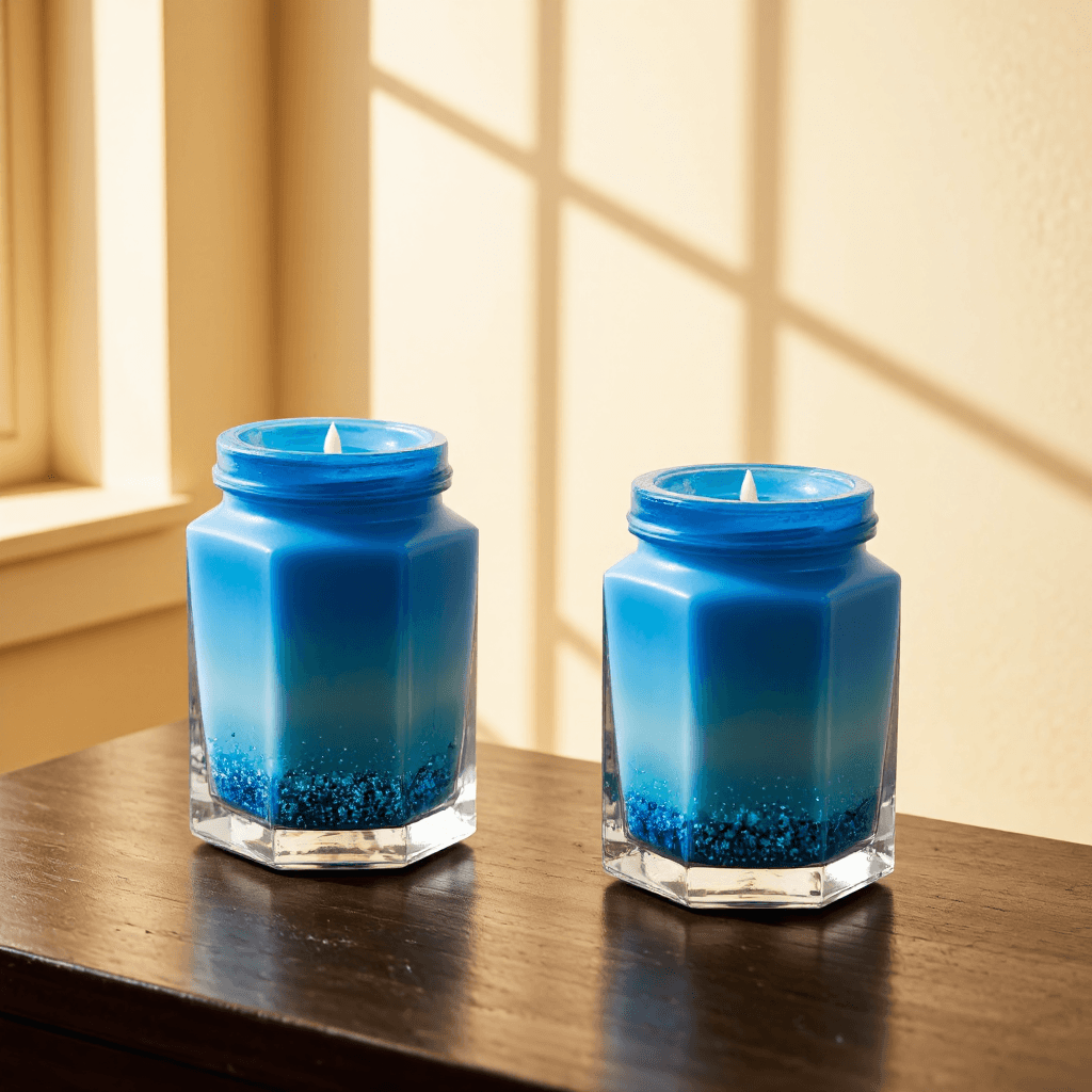 product photography of set of decorative candles