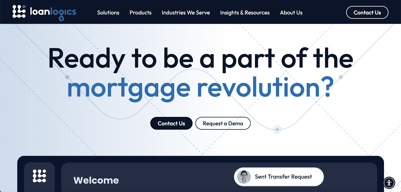 LoanLogics website homepage