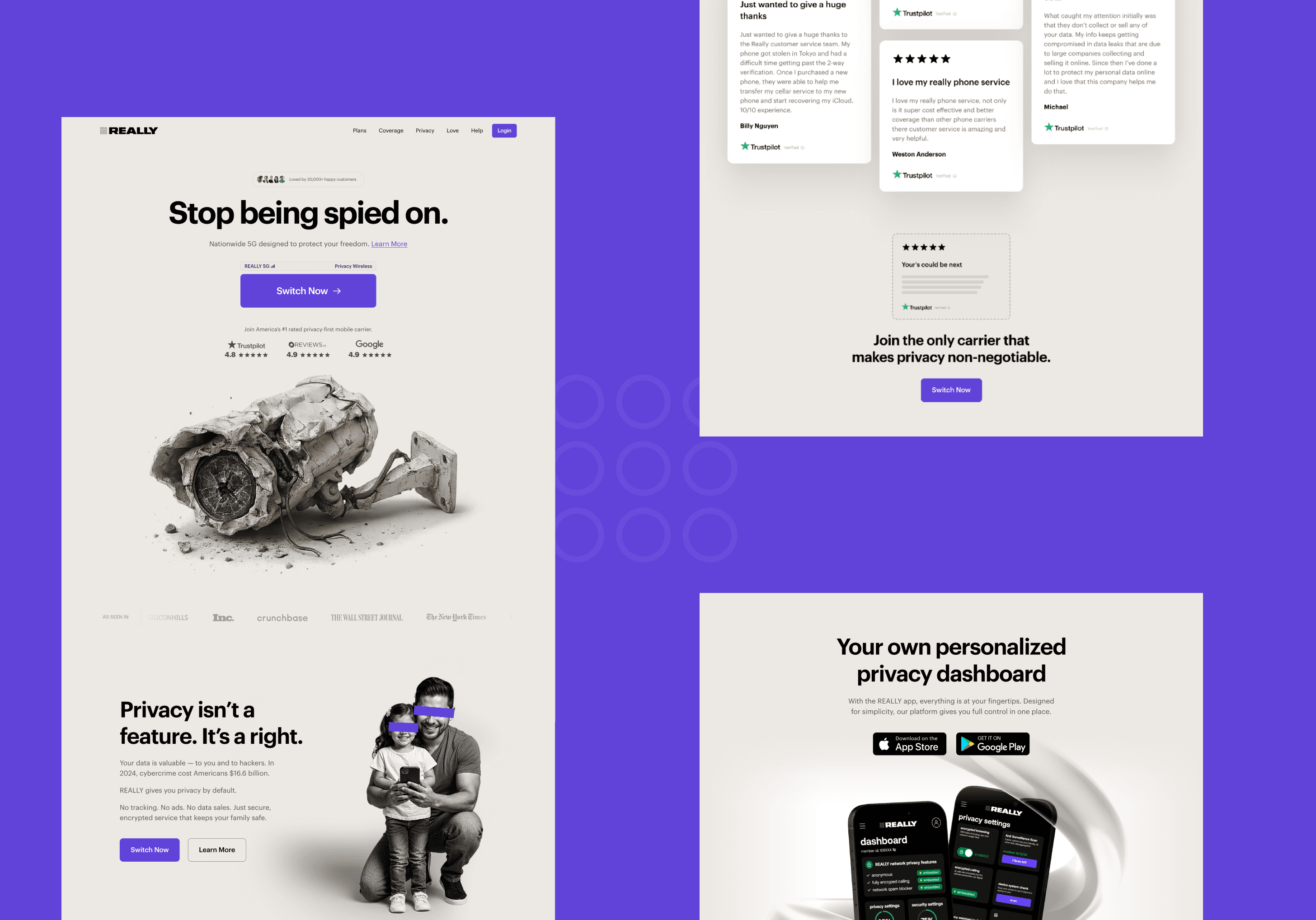 Páginas projeto Really Wireless