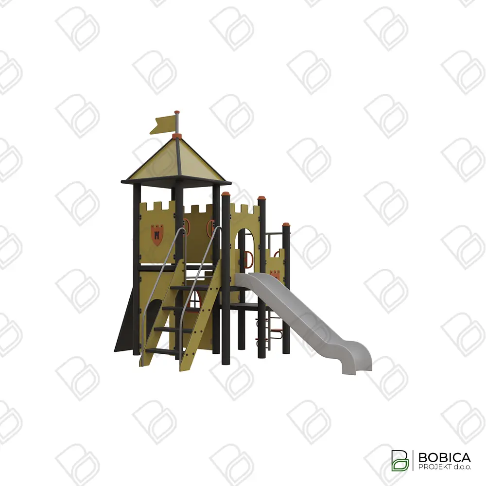 Pristupačno kombinirano igralo u obliku srednjovjekovne kule - "Castle Tower Quest"