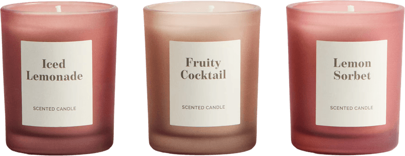 Three H&M Home scented candles