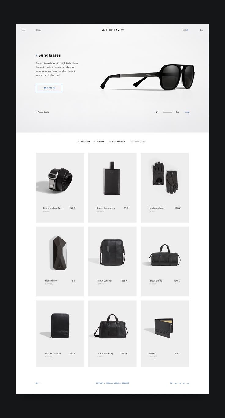 E-commerce web design UX