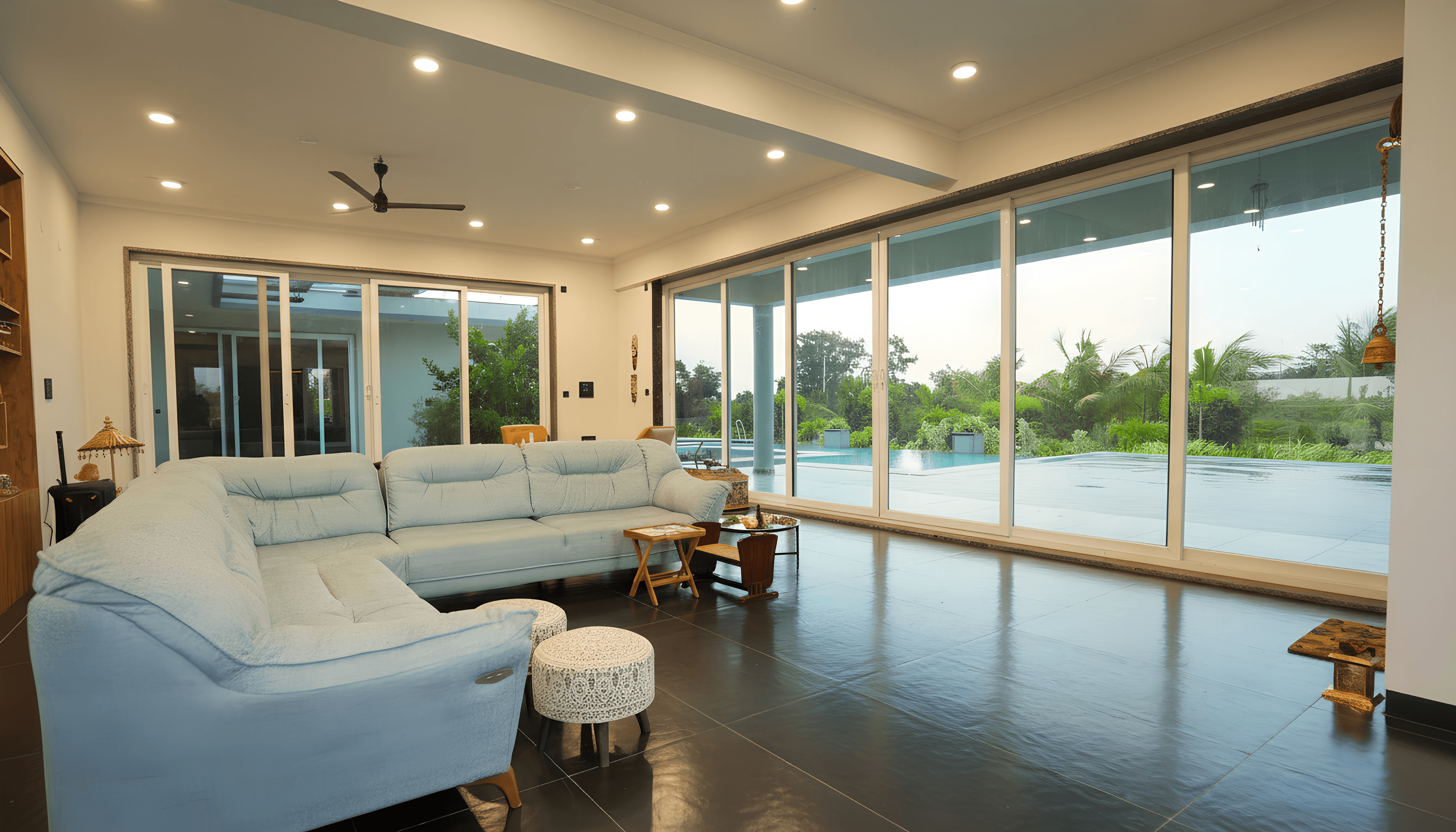 house interior with sunlight