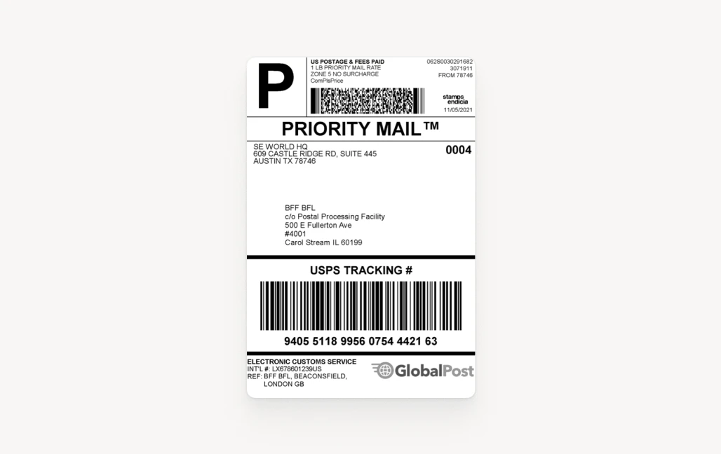 Shipping Label