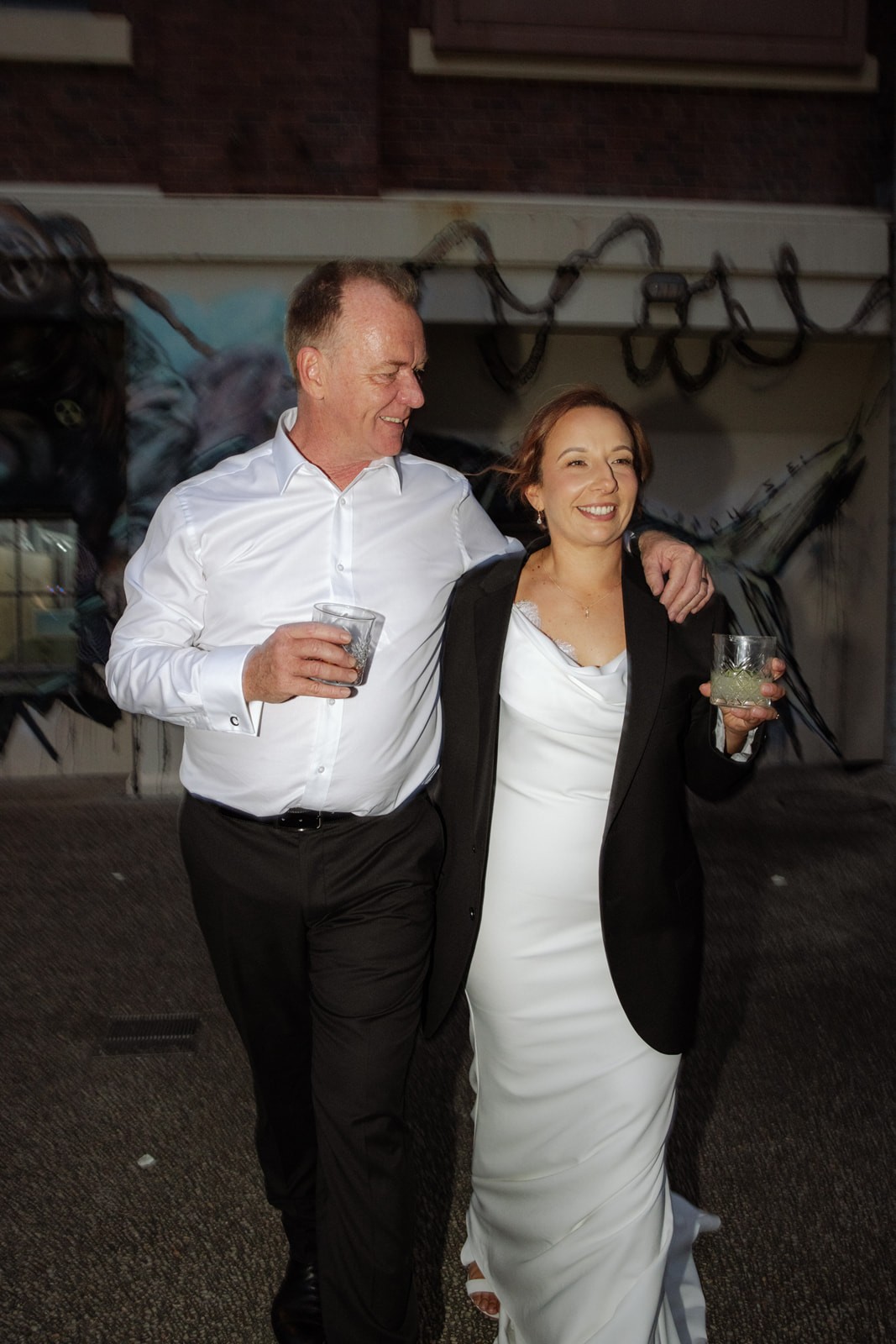 Ammie & Craig after their wedding ceremony