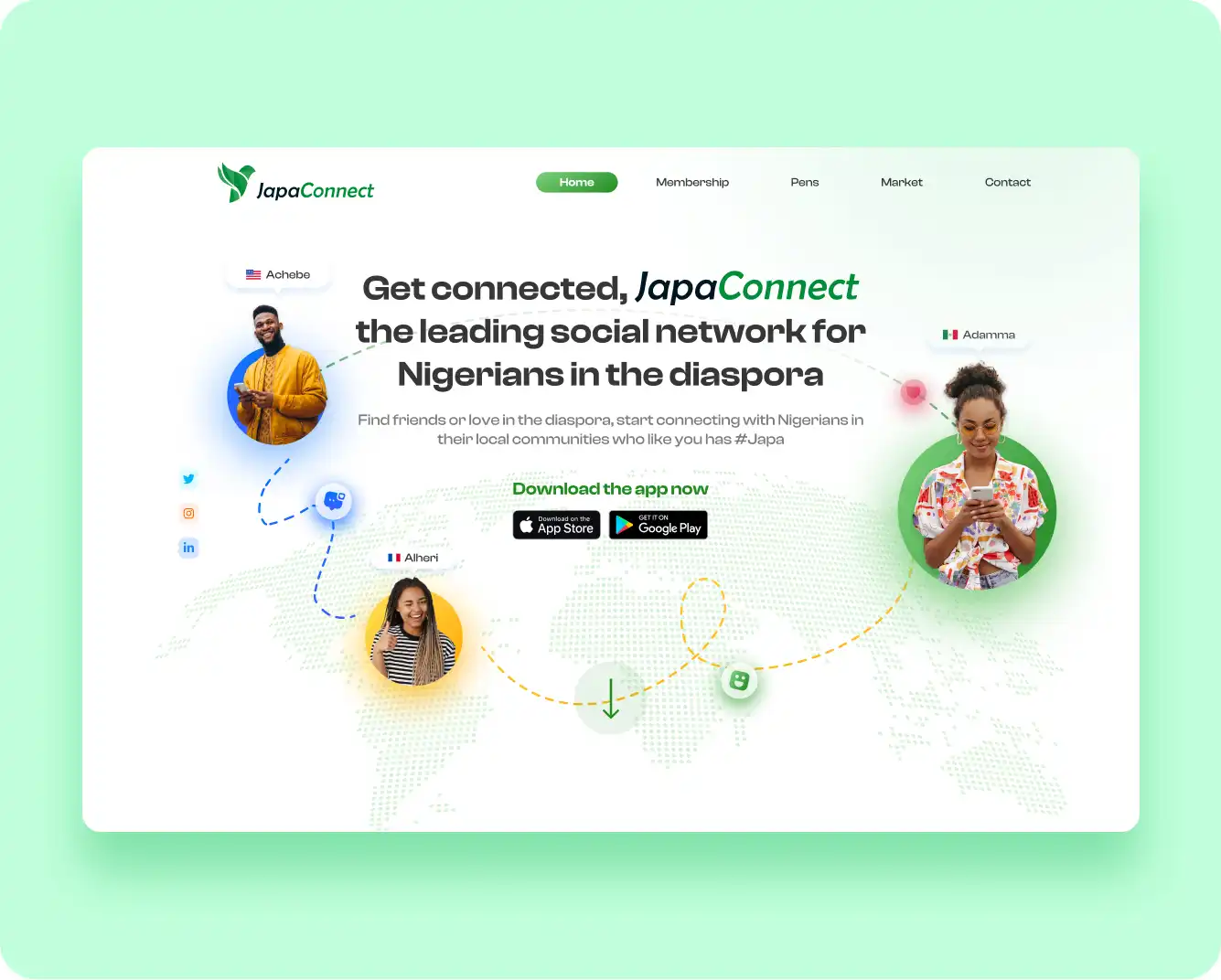 Diseño UXUI app red social