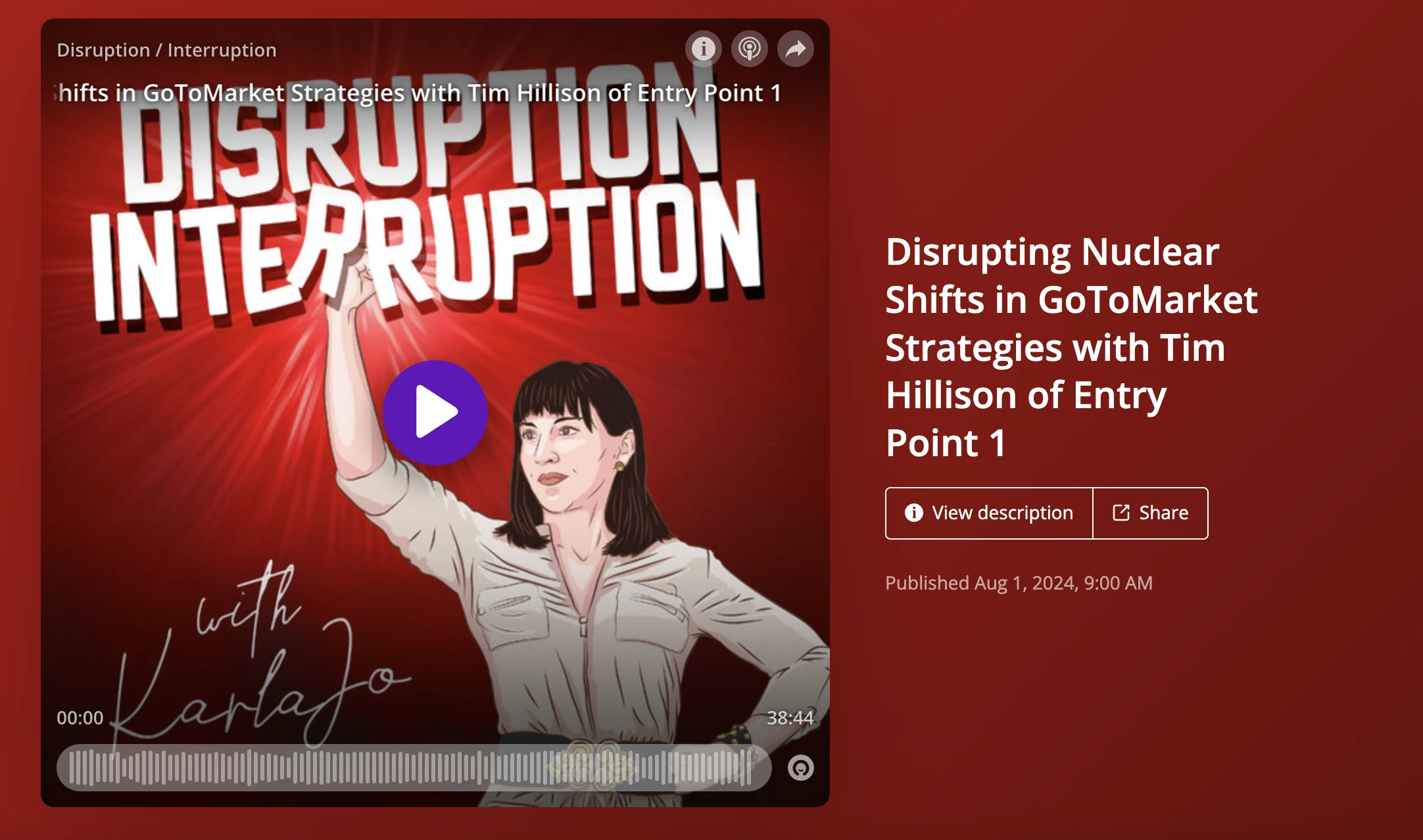 Disrupting Nuclear Shifts in GoToMarket Strategies with Tim Hillison of Entry Point 1