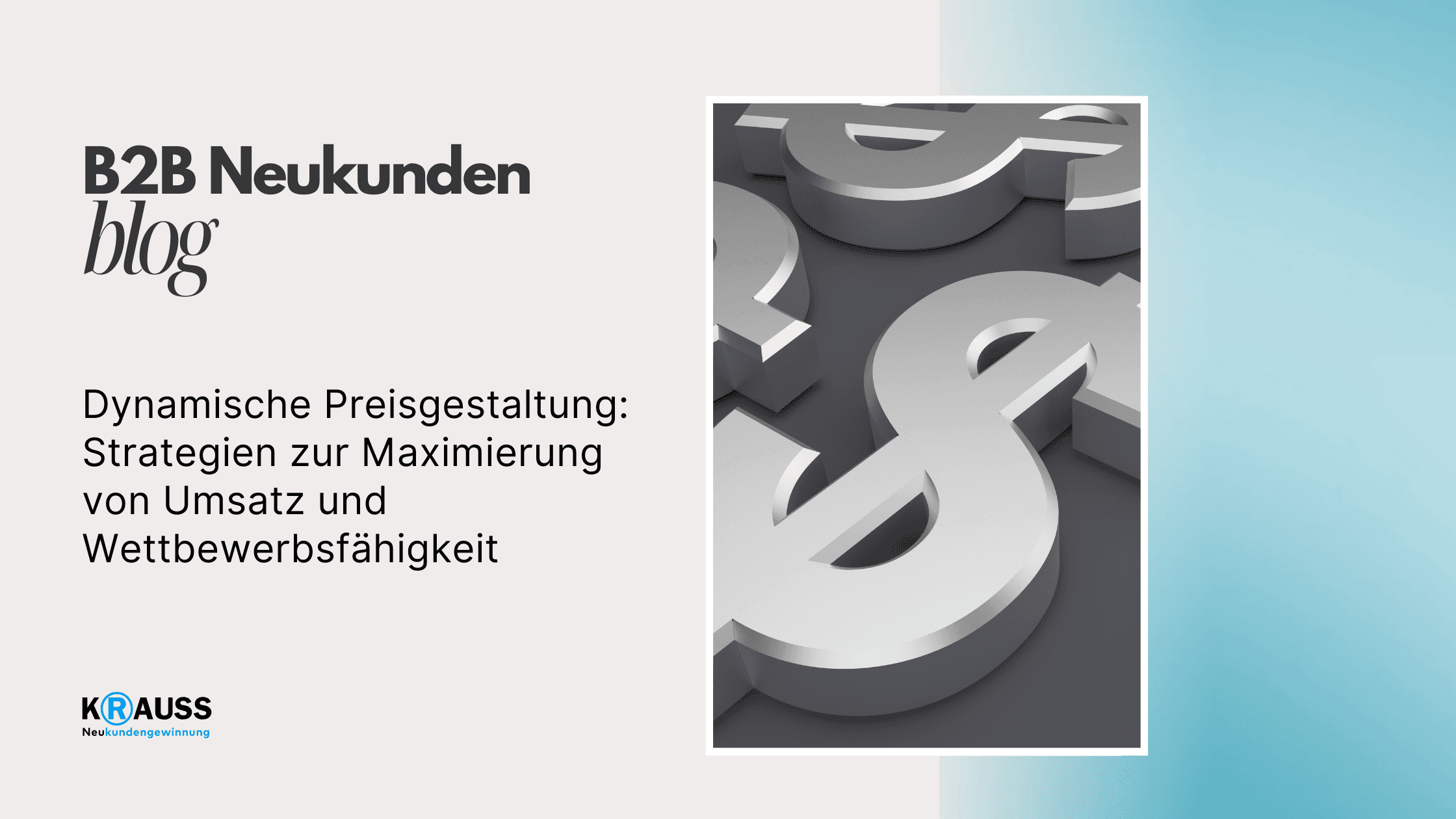 Dynamische Preisgestaltung: Strategien zur Maximierung von Umsatz und Wettbewerbsfähigkeit