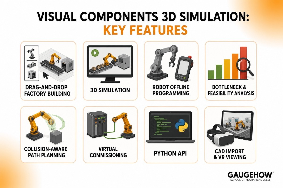 key features of Visual Components 3D