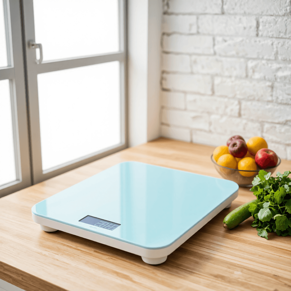 product photography of a digital weighing scale designed for heavy-duty use