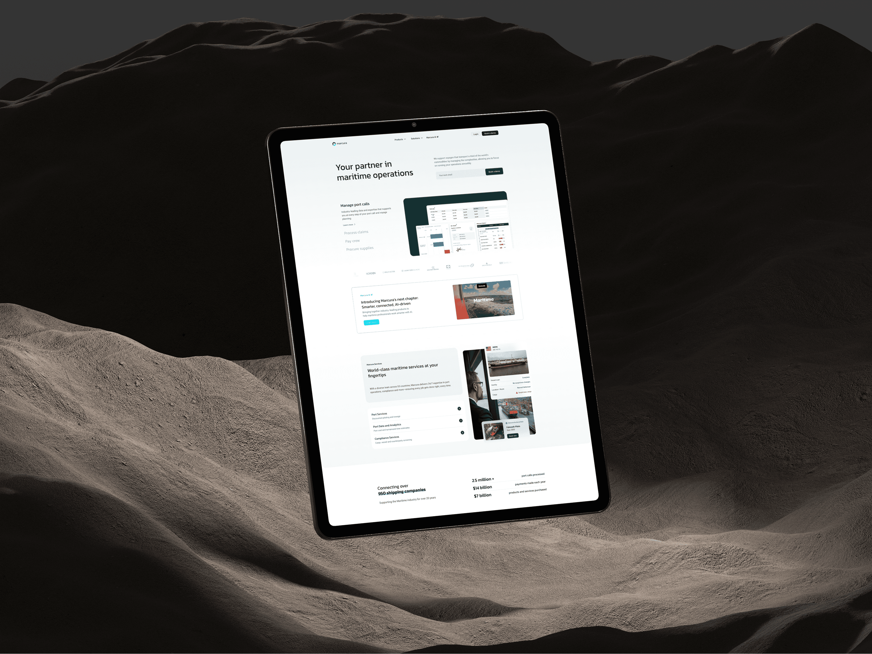 Marcura website by AGR Studio