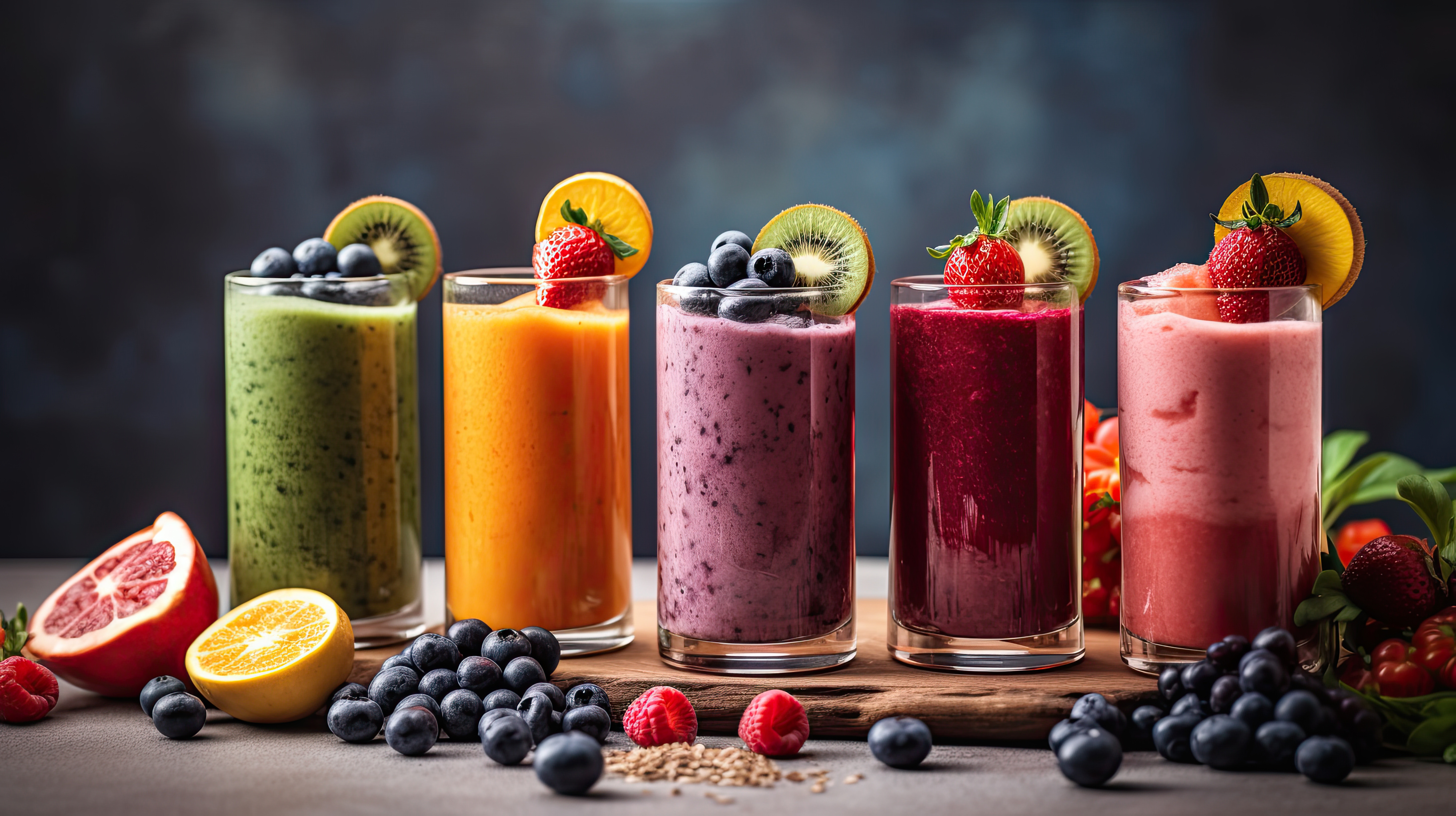 A young women wearing green tshirt holding fruit bowl indicating healthy gut
