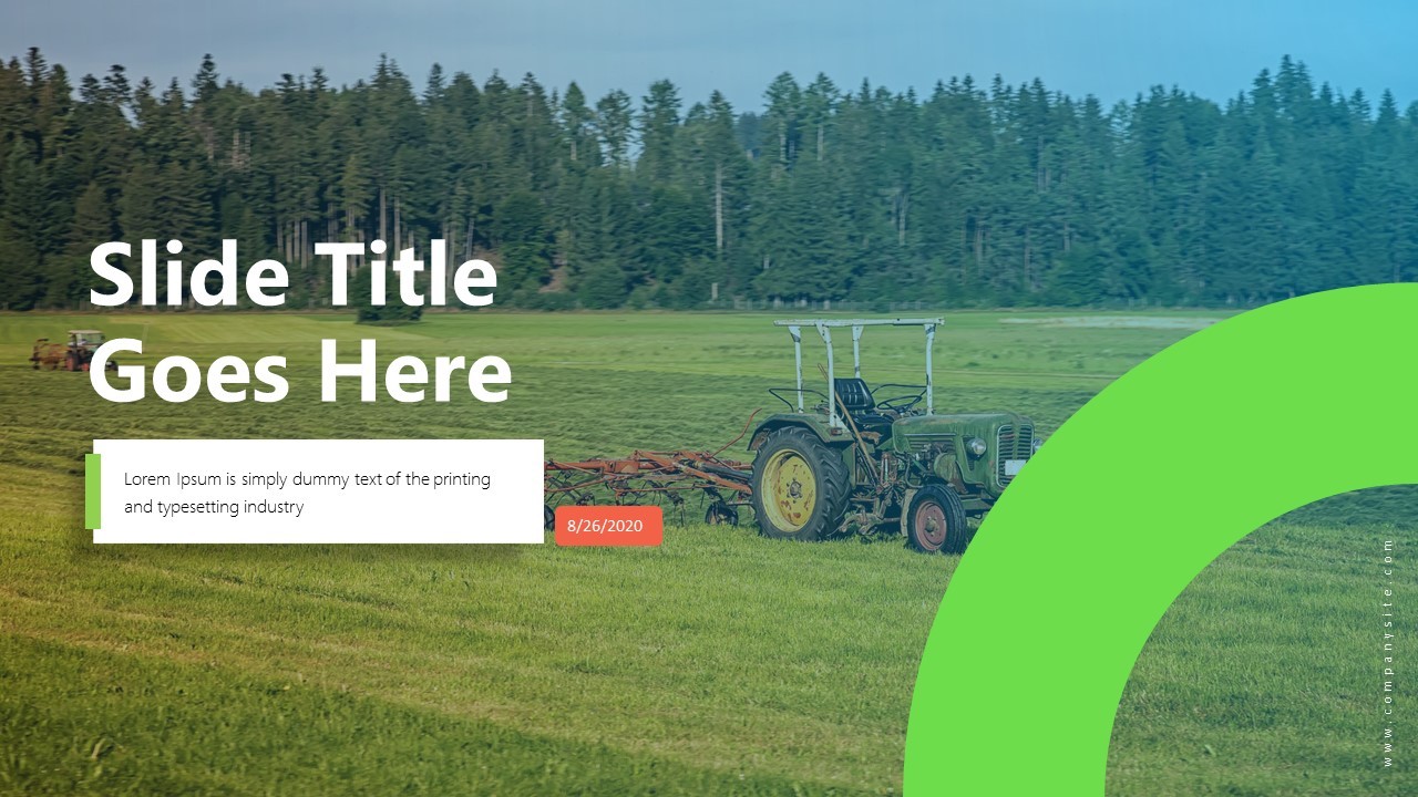 Professional Slide Design for Agricultural Presentation