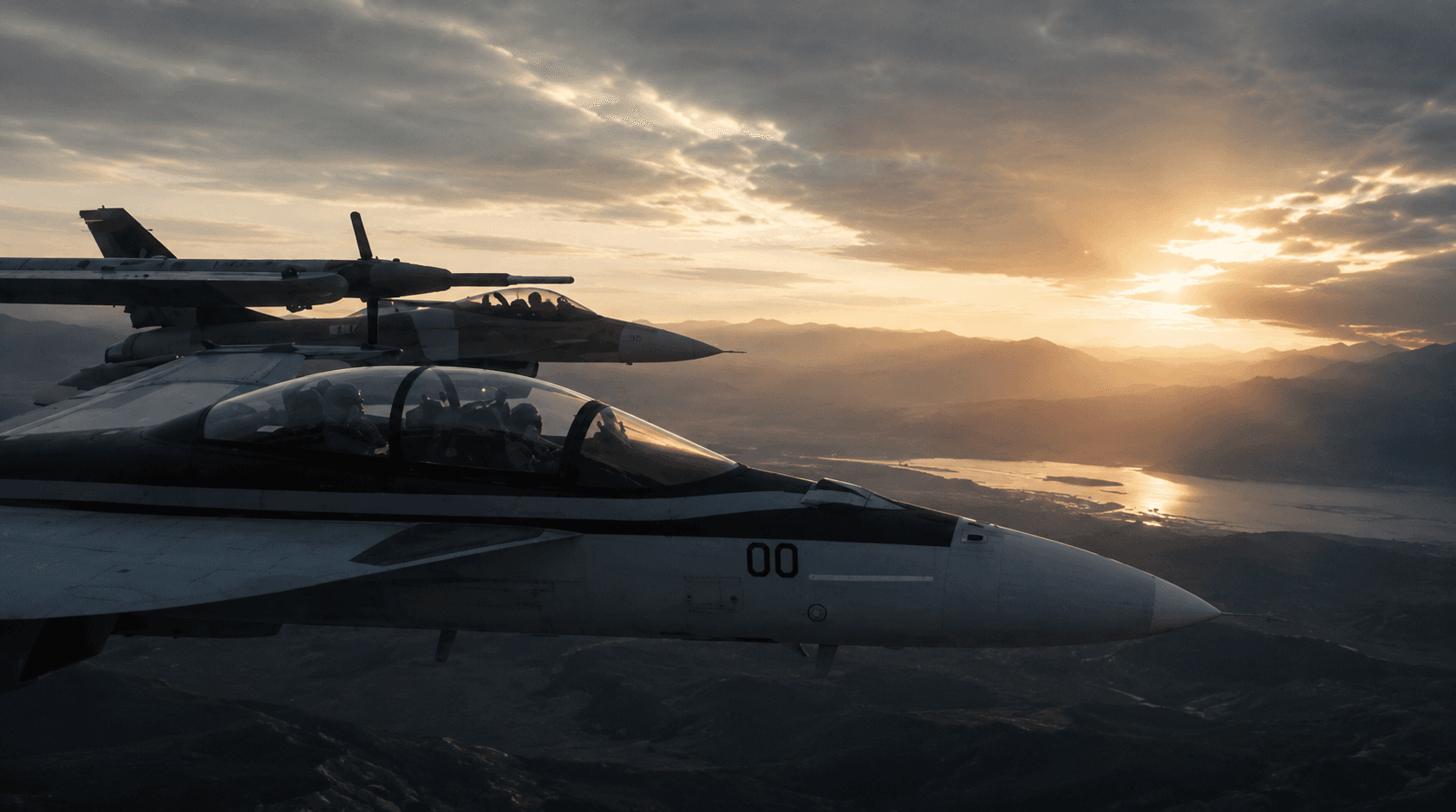US military fighters being filmed for 250th broadcast