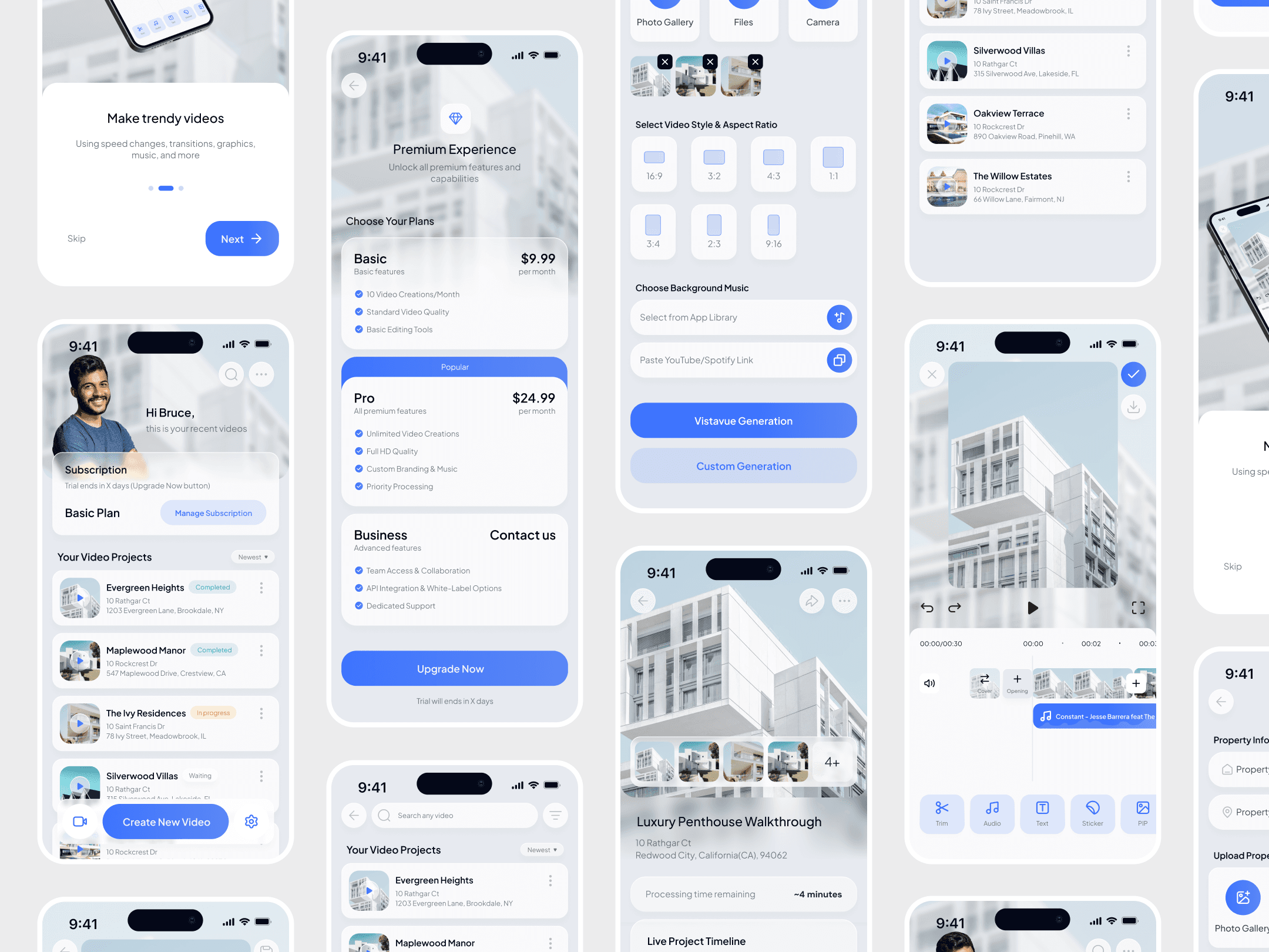 Image of Vistavue Mobile App Design