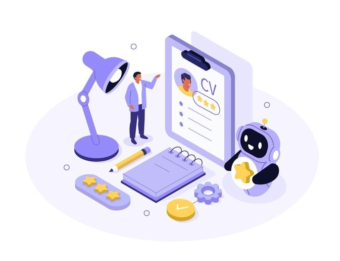 A visual representation of leveraging artificial intelligence in resume searches.