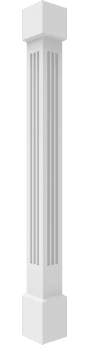 Fluted Non-Tapered Square Columns