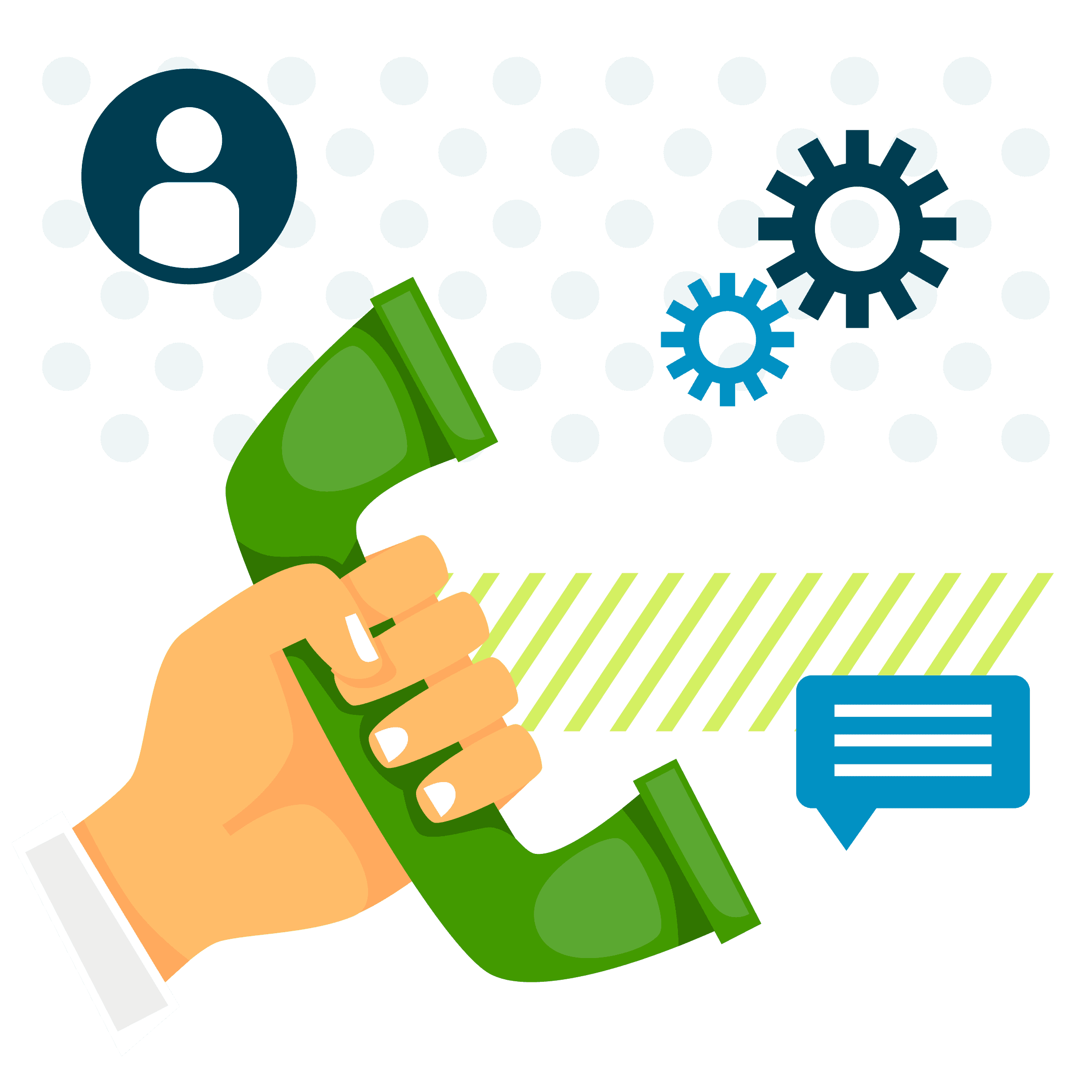 Consulente dedicato di Fluida offre assistenza telefonica personalizzata