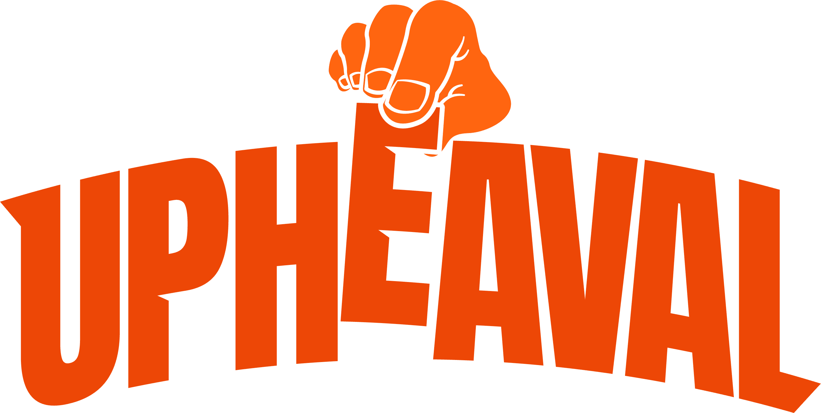 Upheaval logo for design business.
