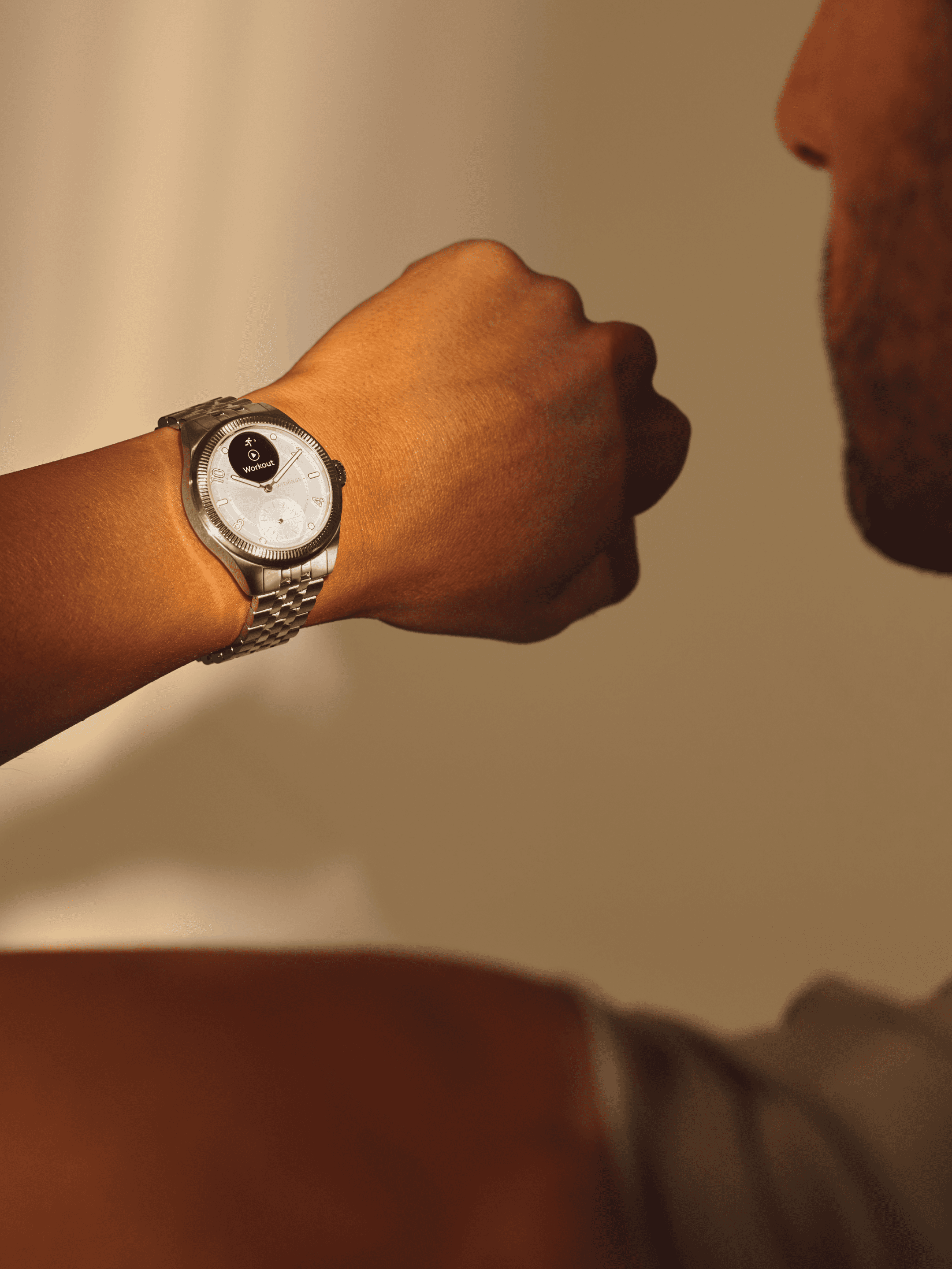 Art direction for Nova Brilliant lifestyle campaign, focusing on health tracking parameters.