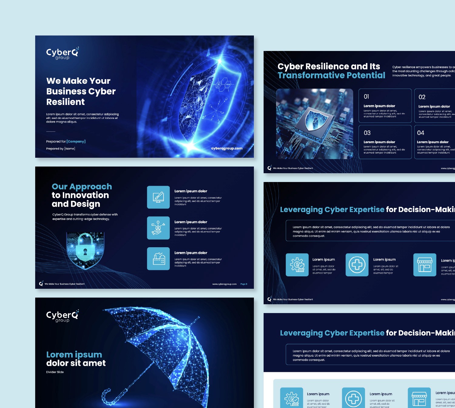 Powerpoint Template CyberQ Group