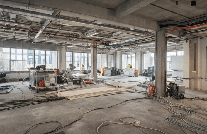 white and red wooden house beside grey framed magnifying glass