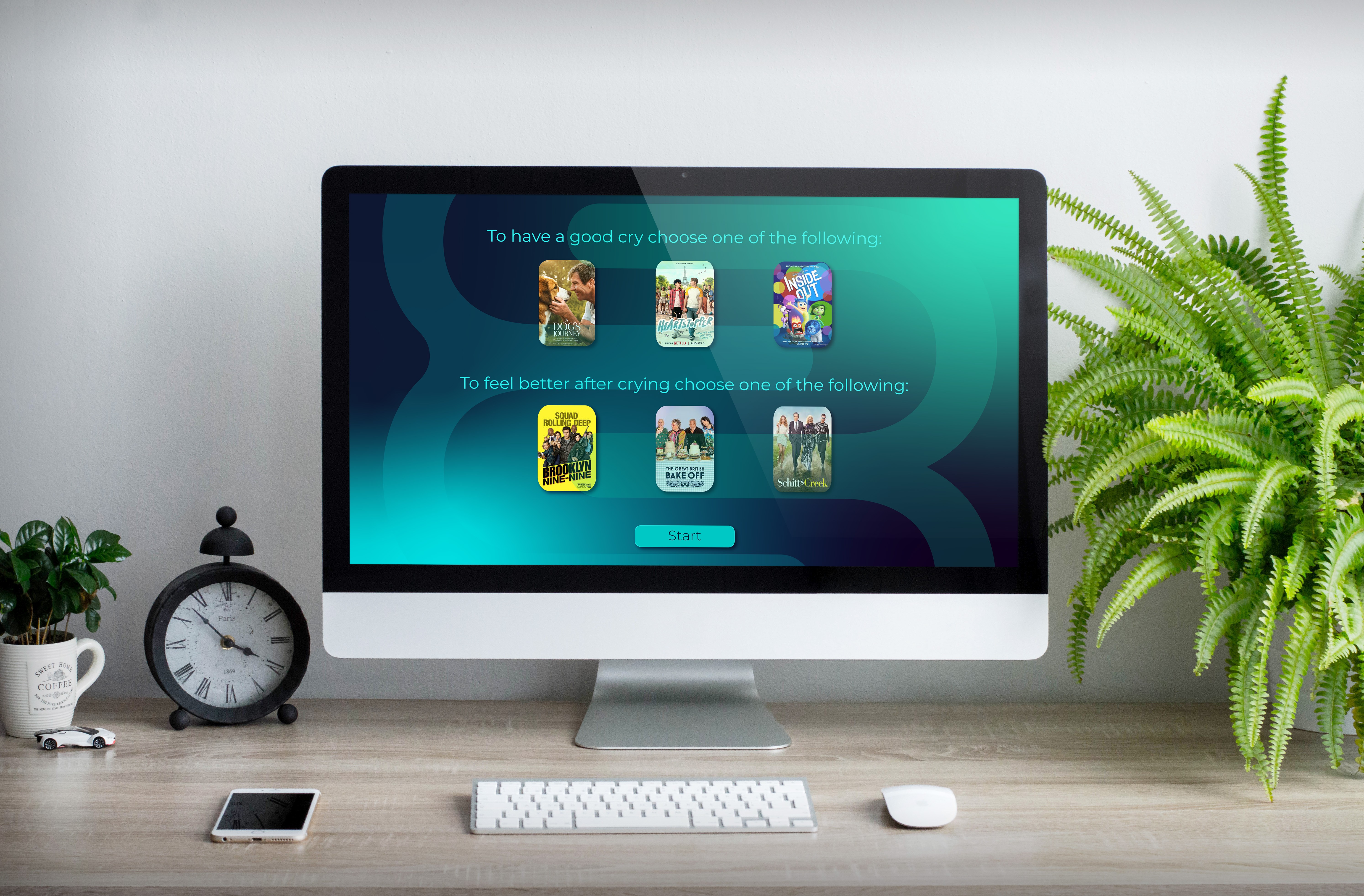 Muvi desktop interface screen