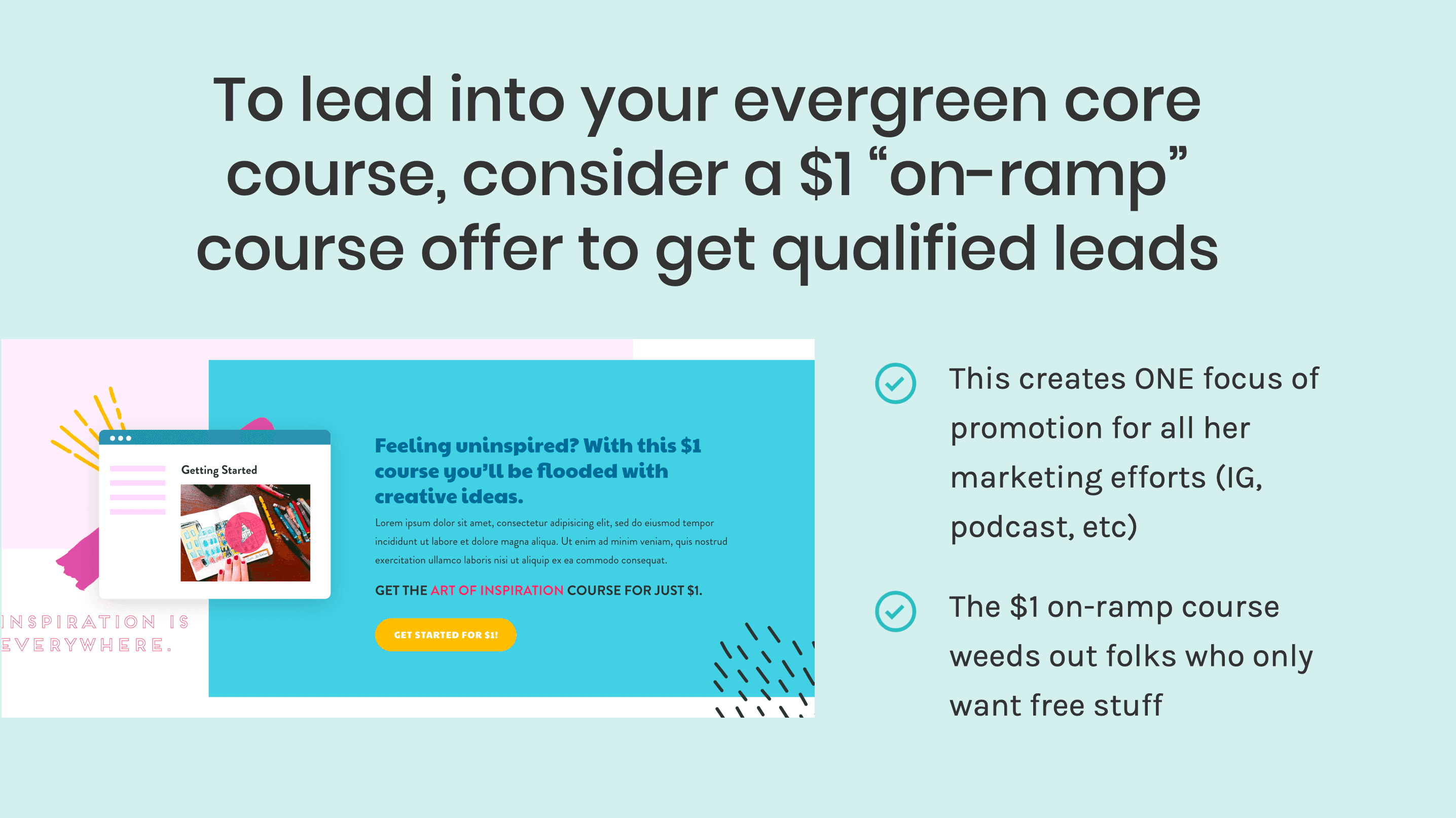 Why an on-ramp course helps