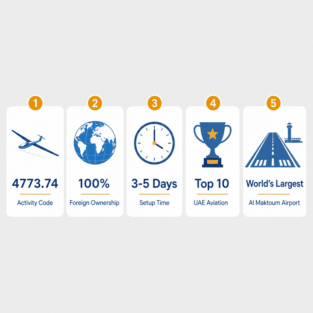 Infographic: Apply for a Gliders, Sailplanes & Spare Parts Trading License in Dubai