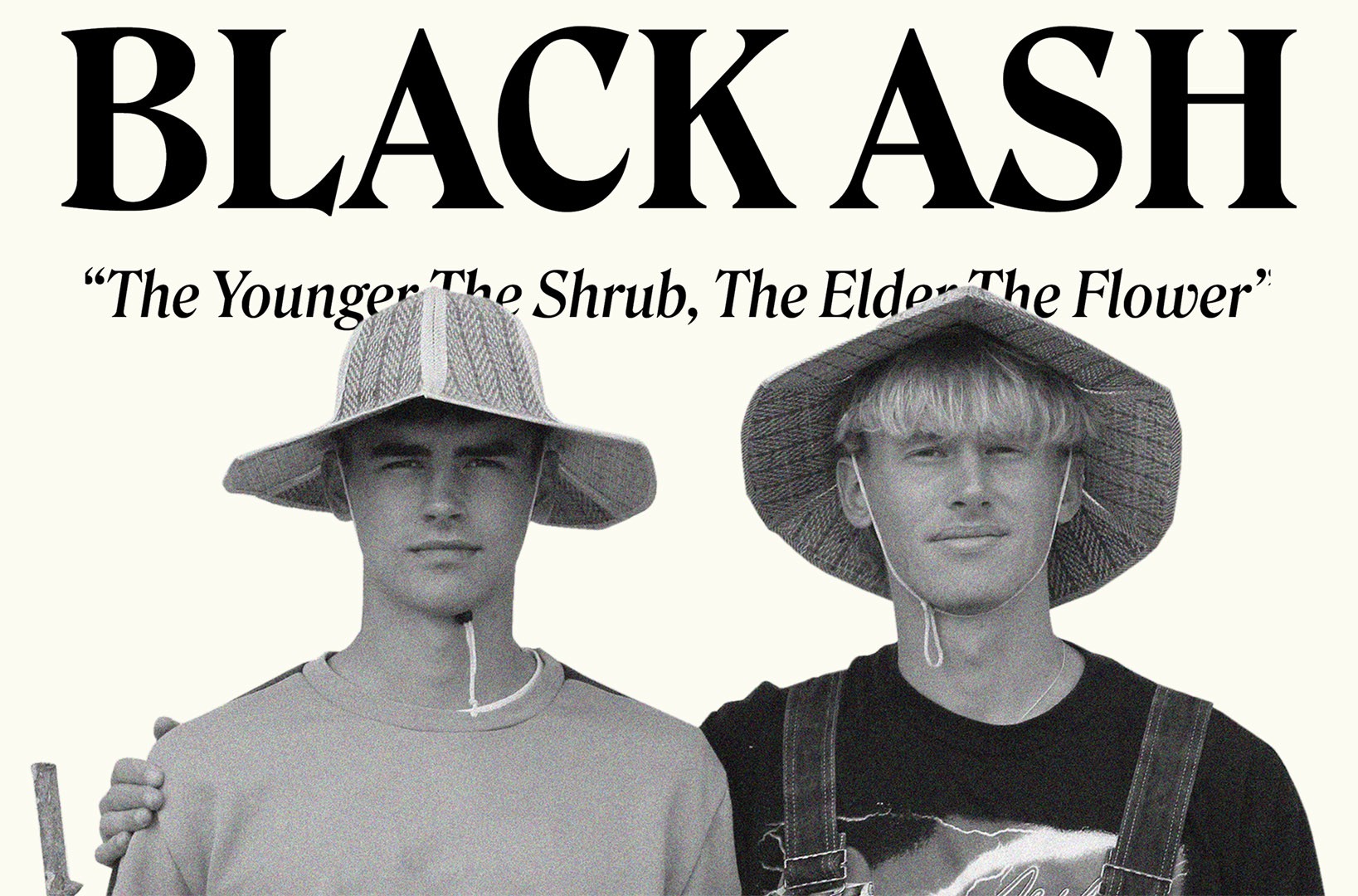 Black Ash Elderflower branding